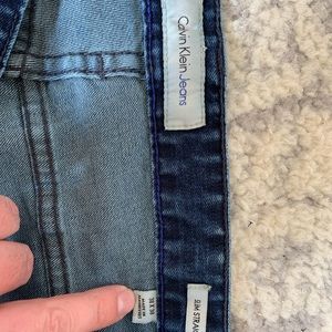 Calvin Klein 38x30 slim straight jeans